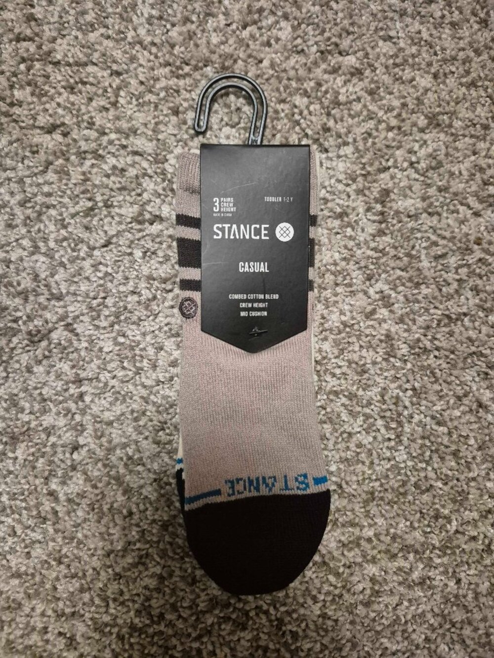 Stance 3-pack crew height socks